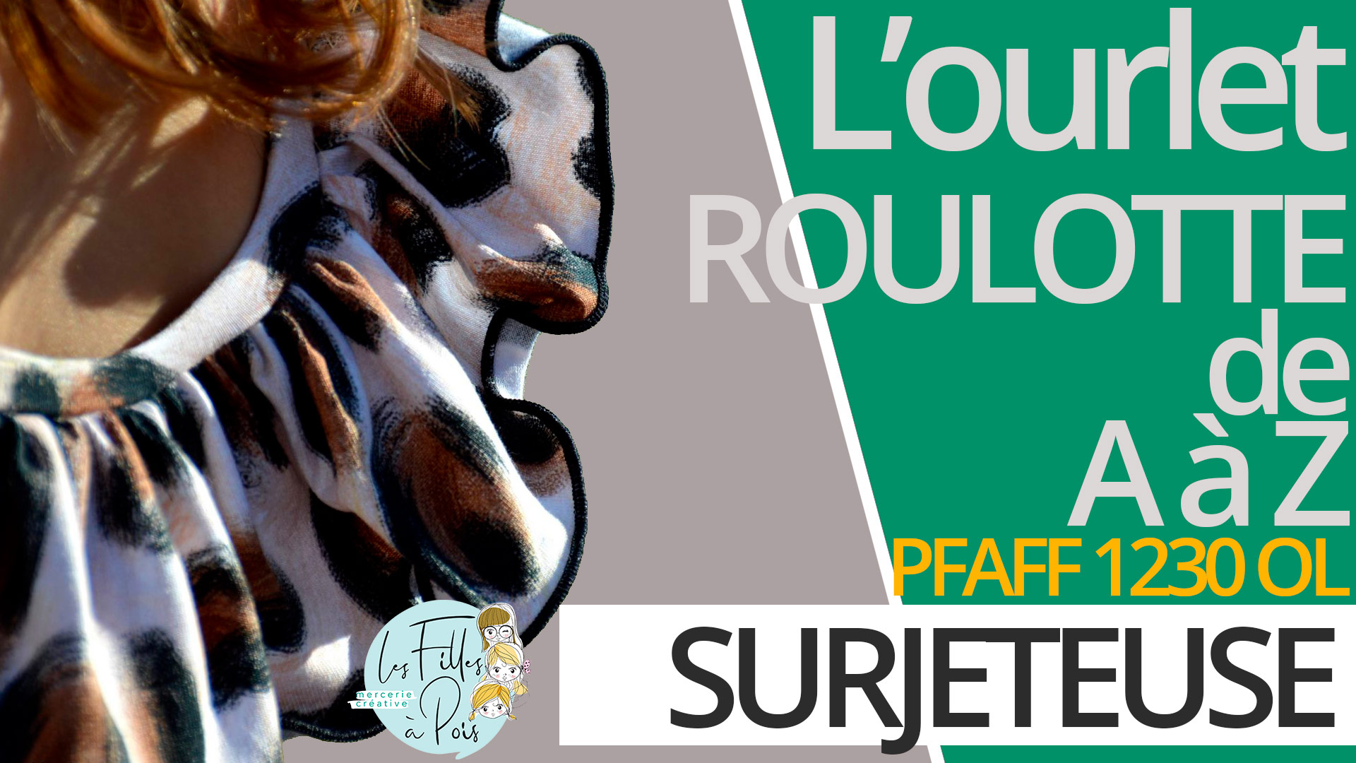 Réaliser un ourlet ROULOTTE avec la surjeteuse PFAFF 1230OL de LIDL